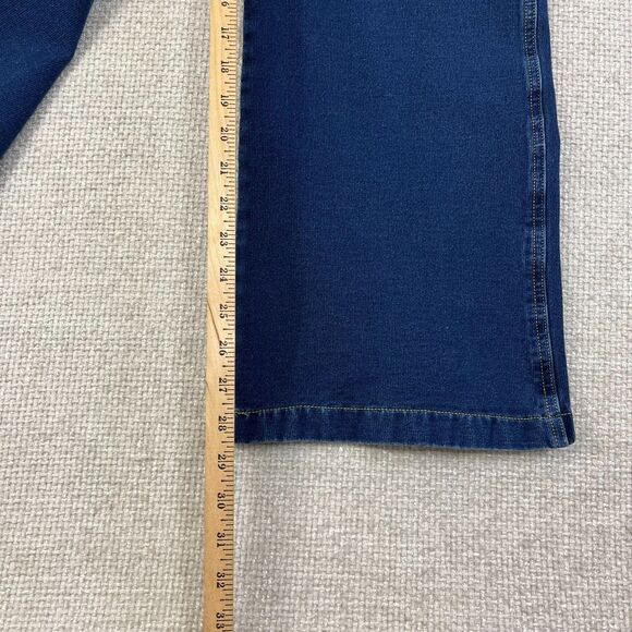 Pajama Jeans Women's Size Large Stretch Pull On Drawstring Blue Dark Wash - Picture 8 of 10